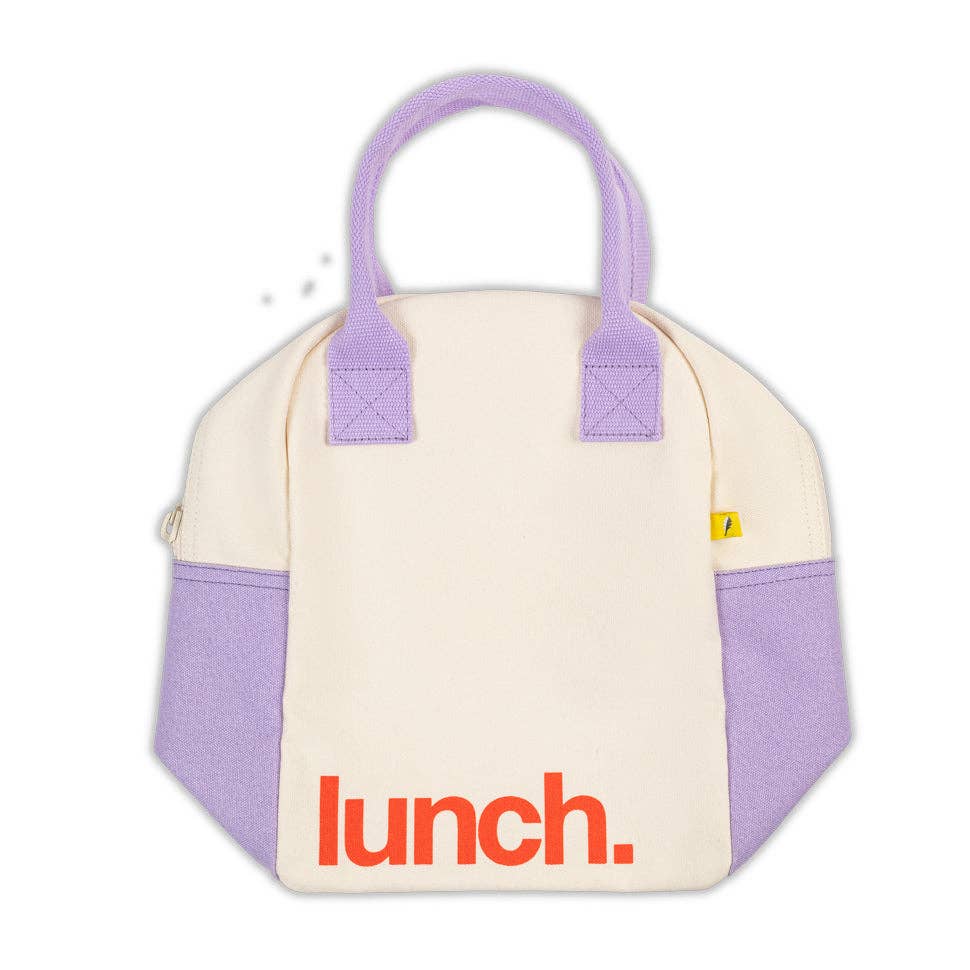 Zipper Lunch - 'Lunch.' Lavender Poppy