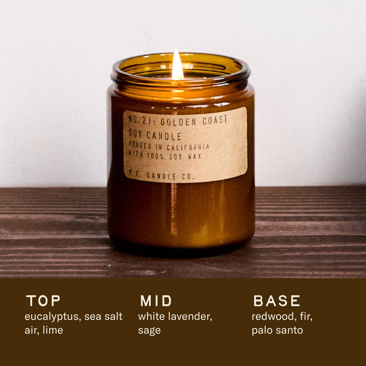 P.F. Candle Co. Golden Coast Soy Candle - 7.2 oz