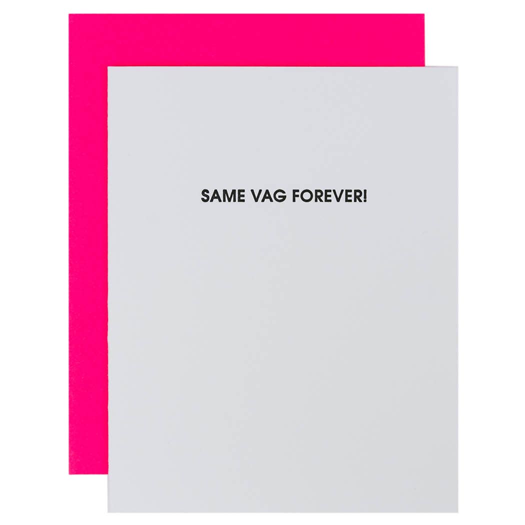 Same Vag Forever - Engagement | Wedding - Letterpress Card