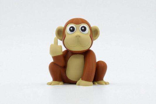 Monkey Middle Finger Figurine, Funny Gag Gift
