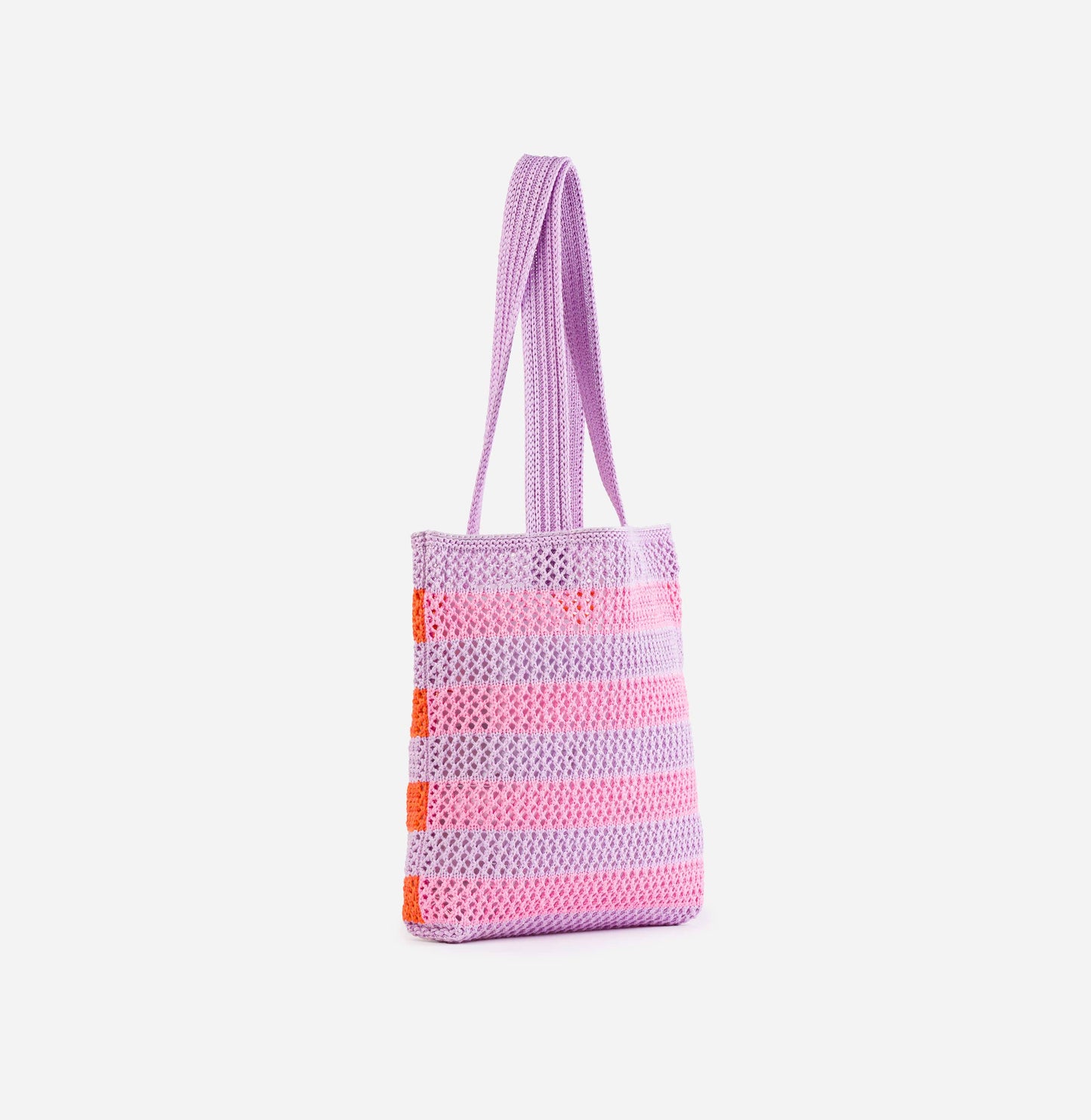 Stripe Raffia Tote