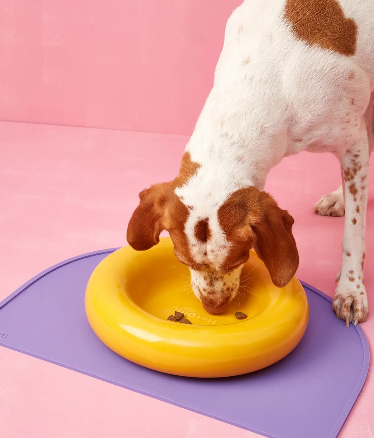HotDog Ceramic Tubular Dog Feeder Large