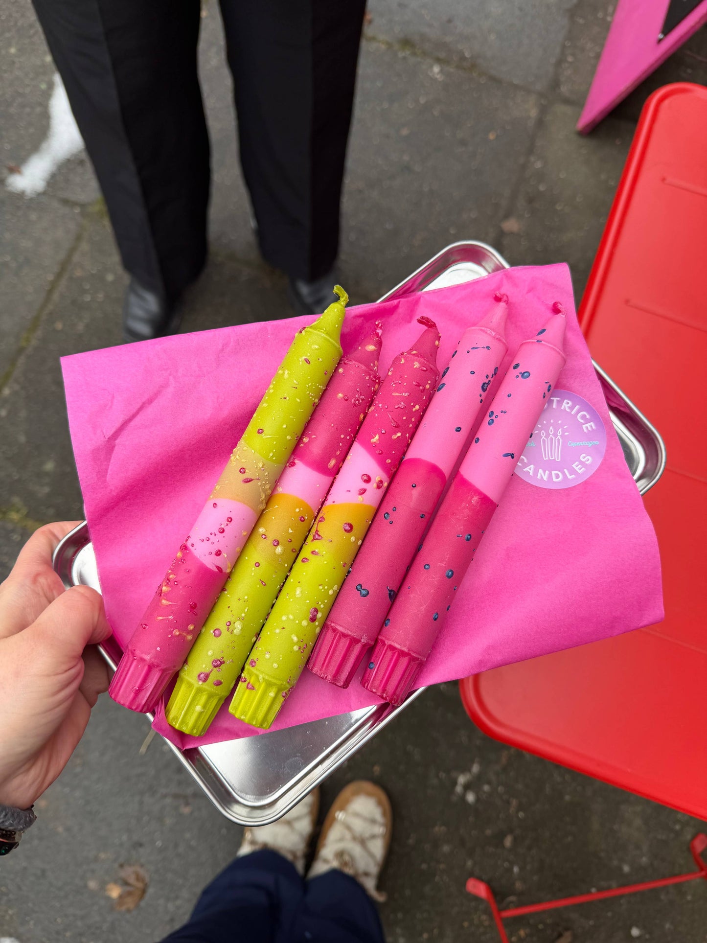 Taper candles- CONFETTI Mix