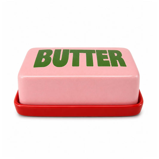 Pink Butter Dish