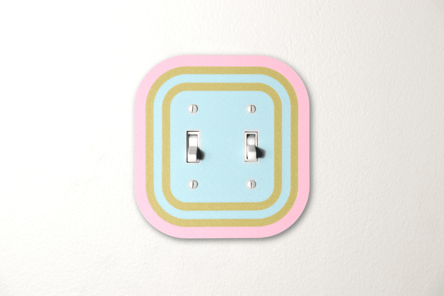 Soft Pastels Light Switch Cover, Rainbow Wall Plate