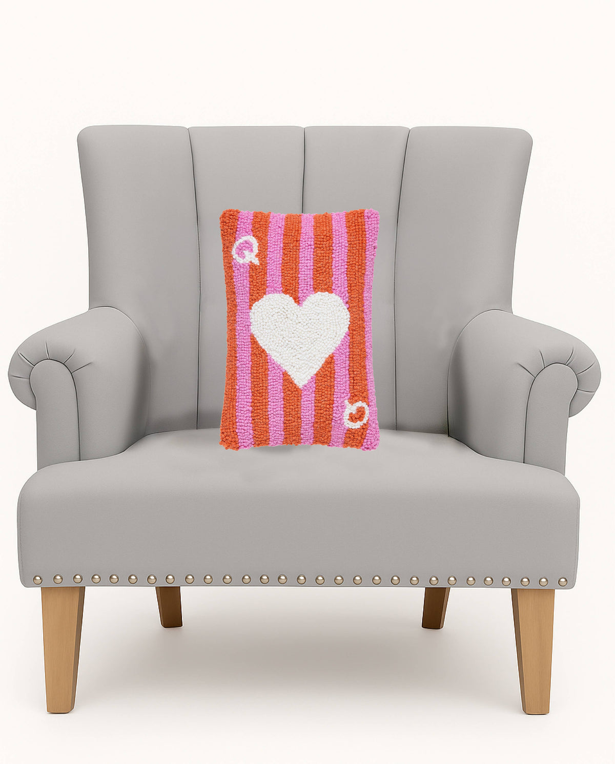 Queen Of Hearts Hook Pillow