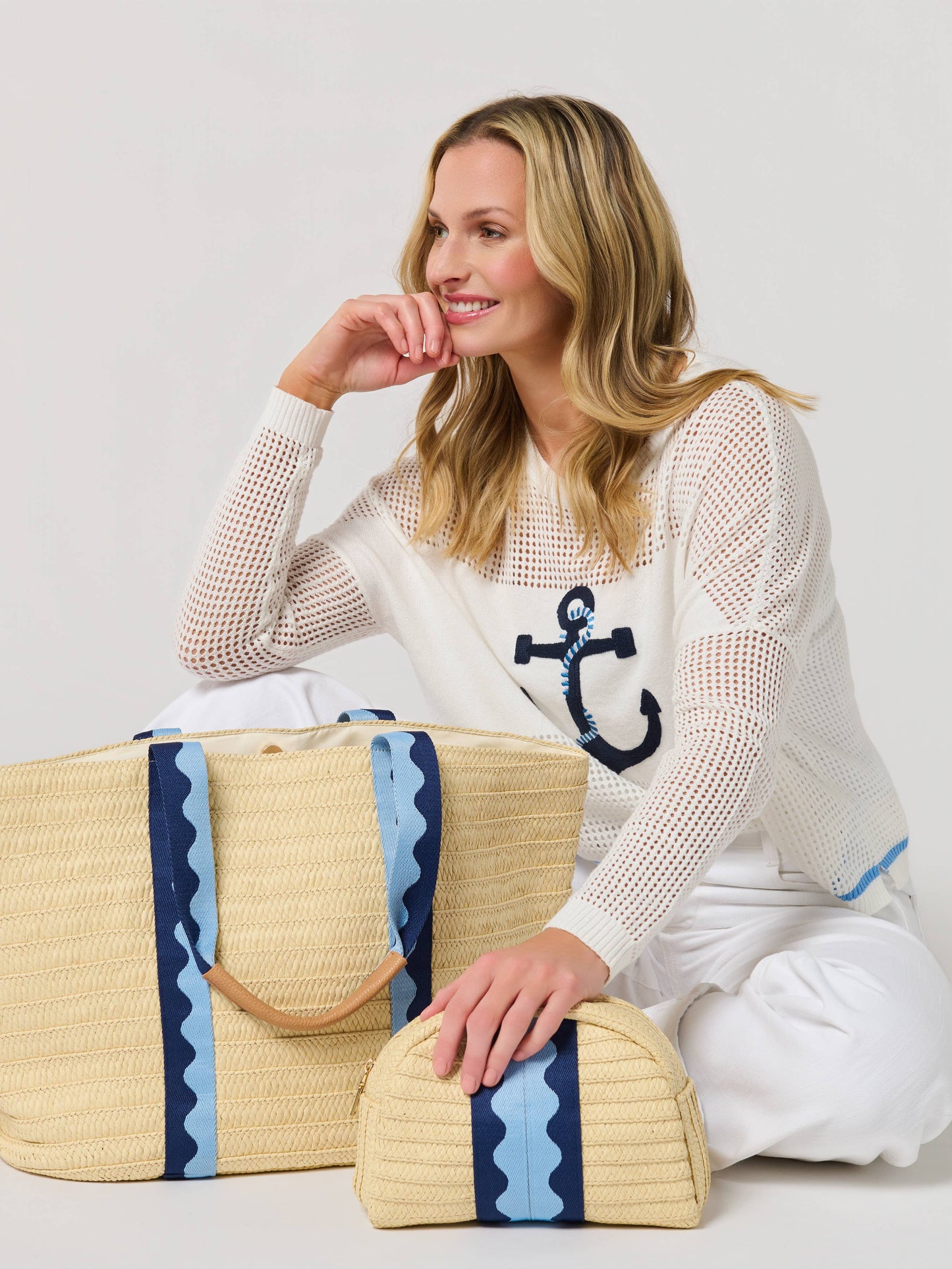 MARBELLA TOTE,BLUE