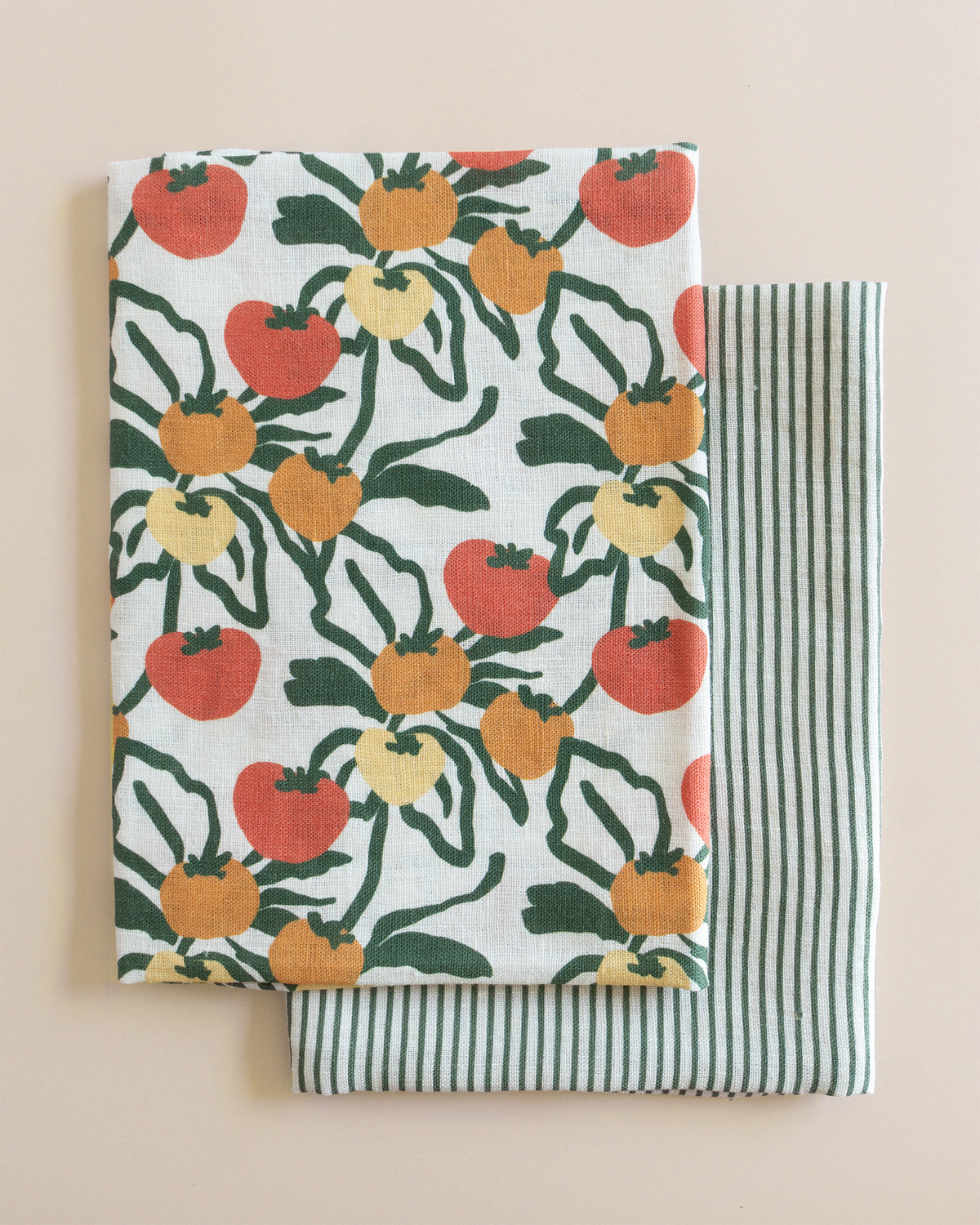 Classic Stripe Grove Organic Linen Tea Towel