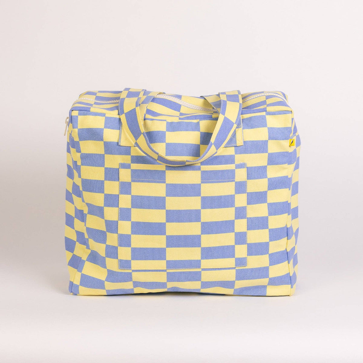 Fluf Daytrip Organic Cotton Tote – Riviera Check