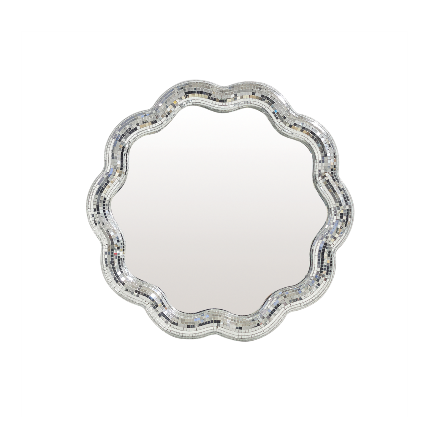 Round wavy disco mirror pm L30 W2.2 H30cm