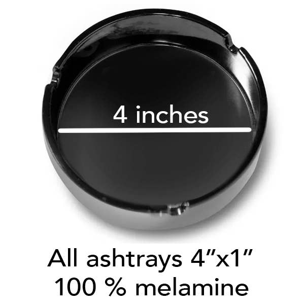 Melamine Ashtray | “Polite As Fuck” Floral Funny Ashtray