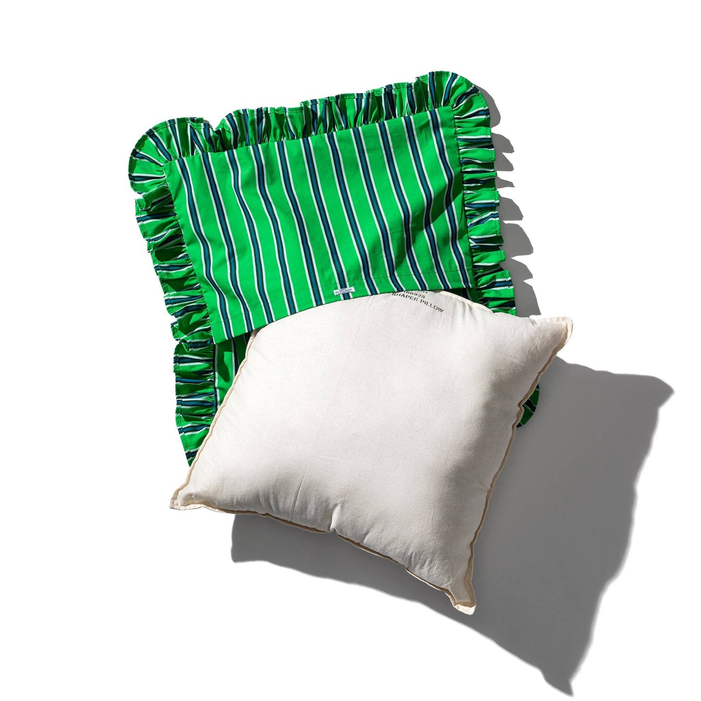 Shirt Fabric Ruffle Cushion Cover