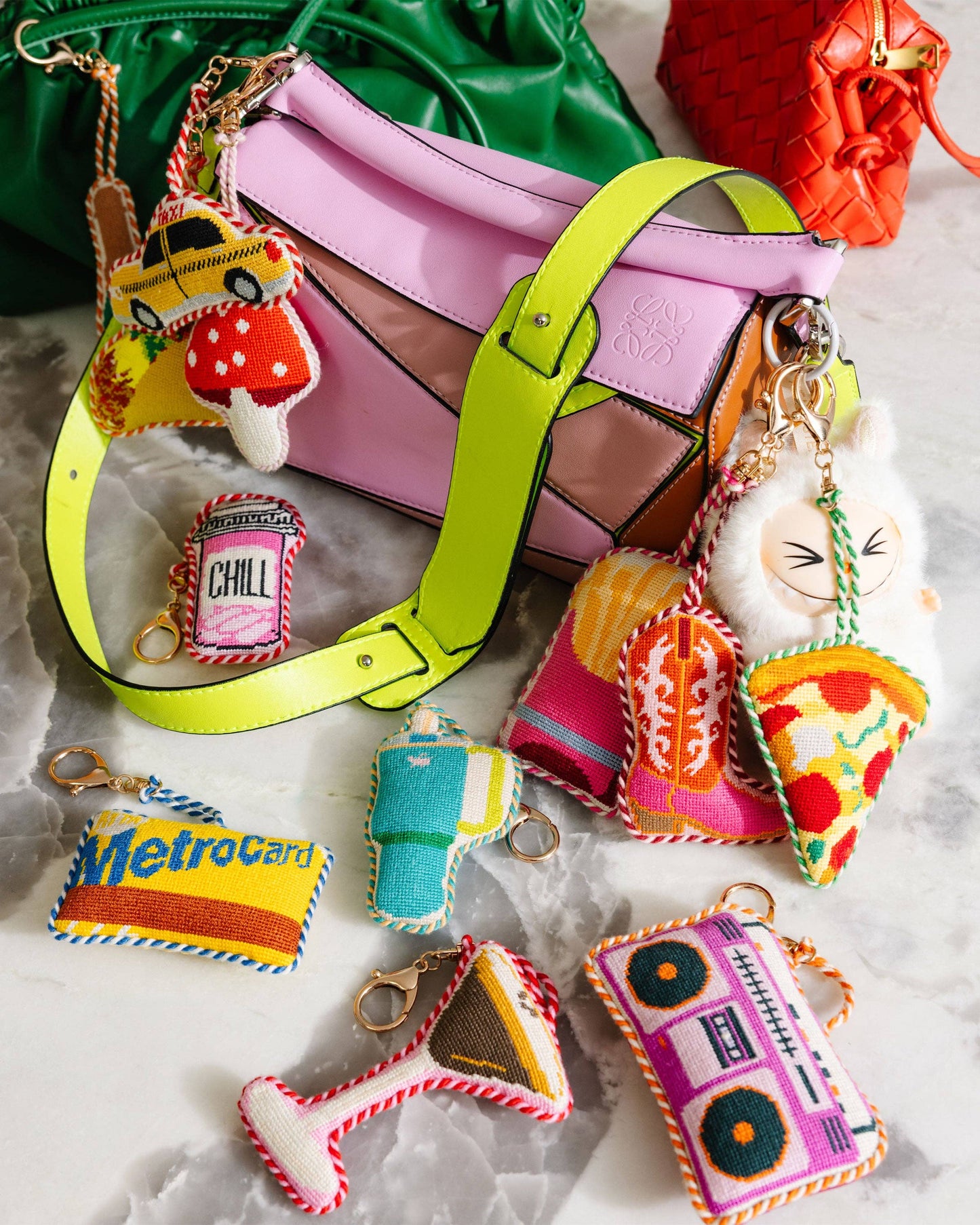 Pink Boombox - Bag Charm