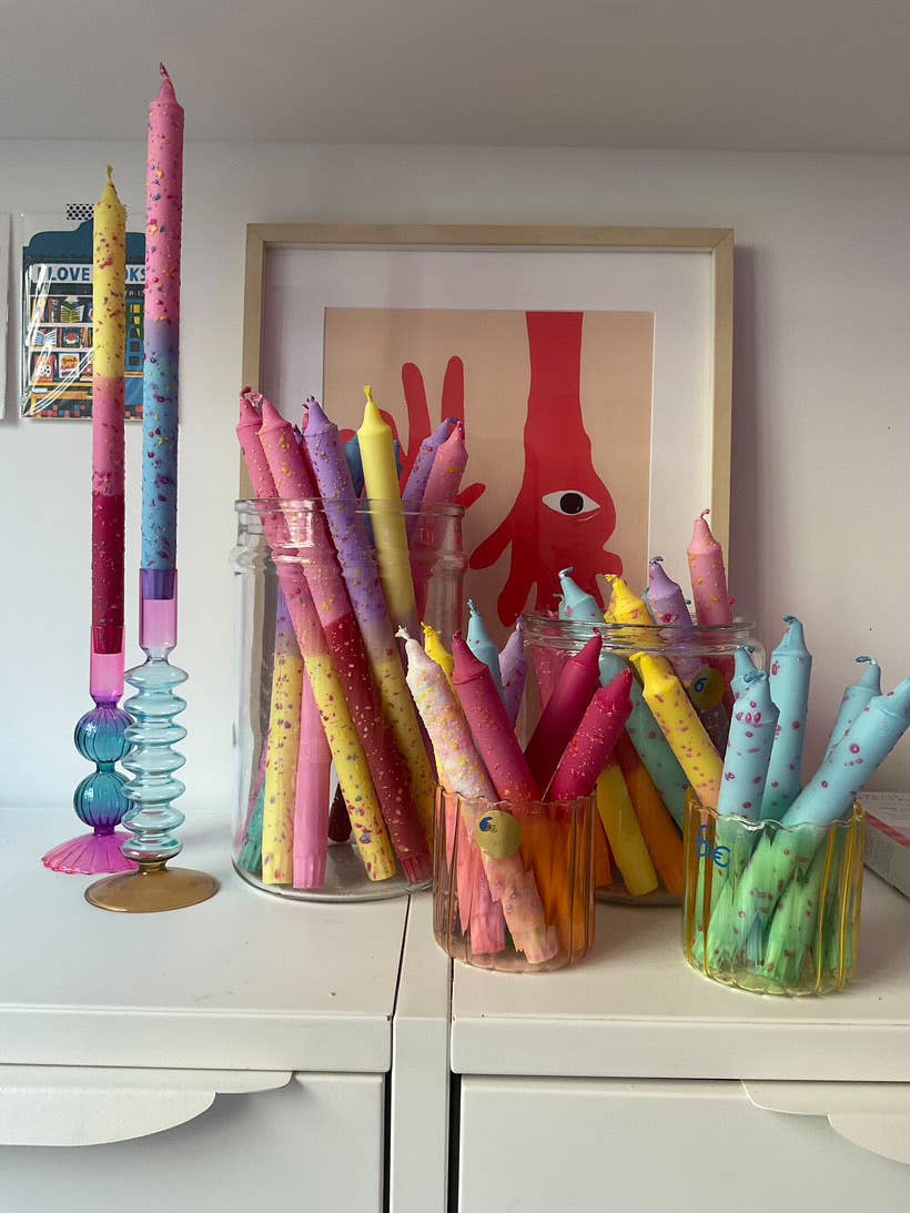 Taper candles- CONFETTI Mix