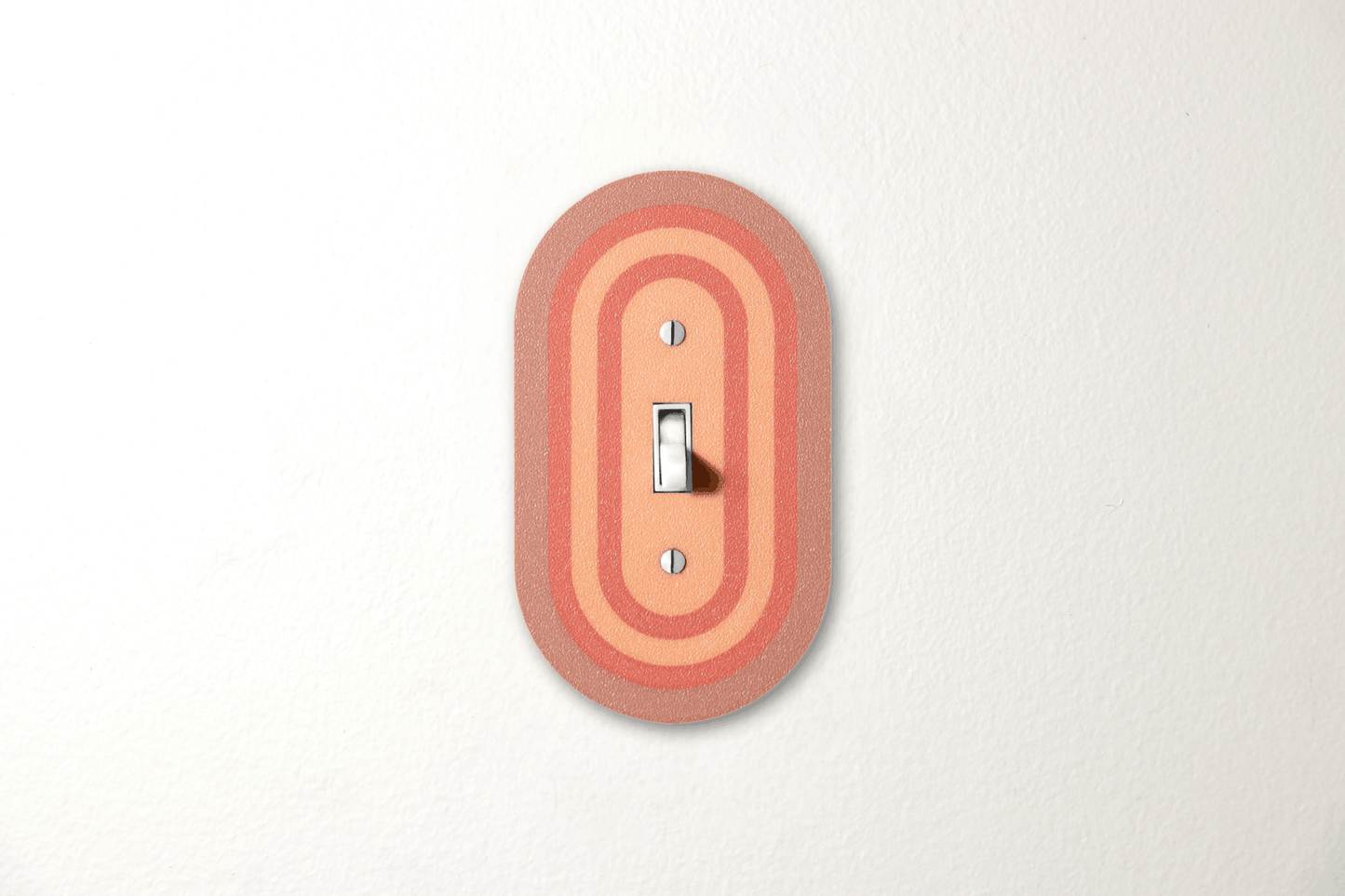 Rustic Ember Light Switch Cover, Rainbow Wall Plate