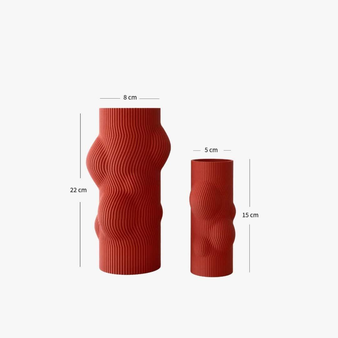 RIPPLE Sculptural Vase | Terracotta