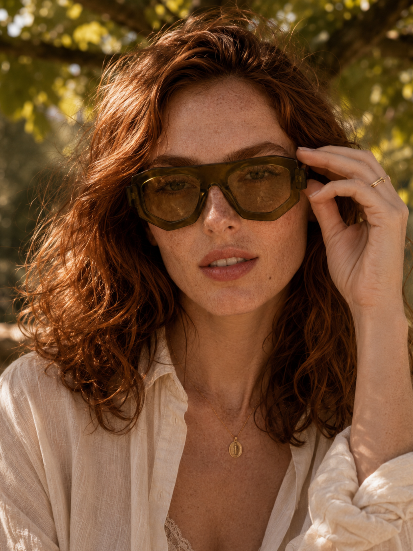 CHASTAIN OLIVE Sunglasses