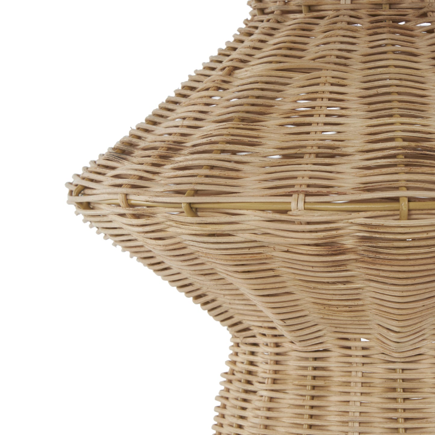 Farmhouse Brown Rattan Vase