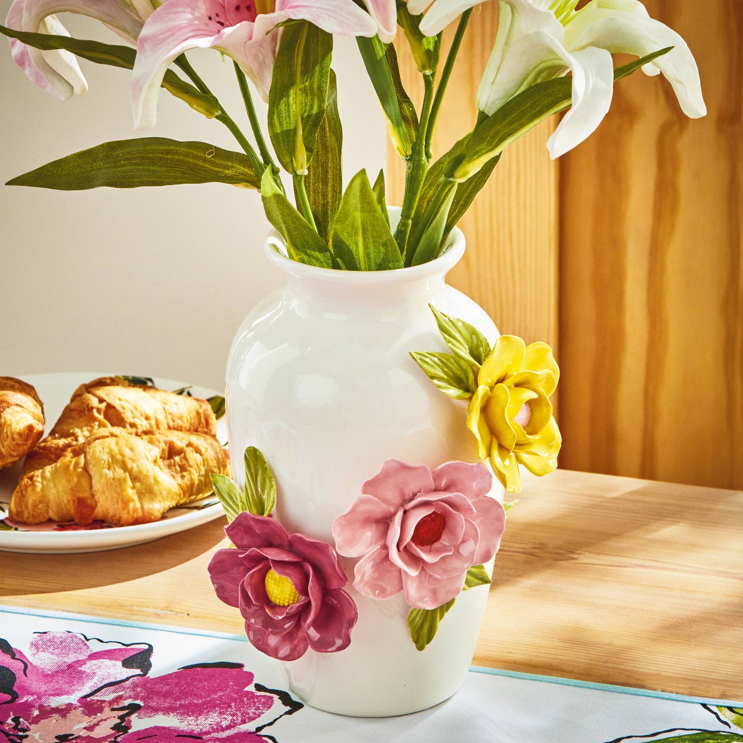 Fiora Vase Multi Earthenware Spring