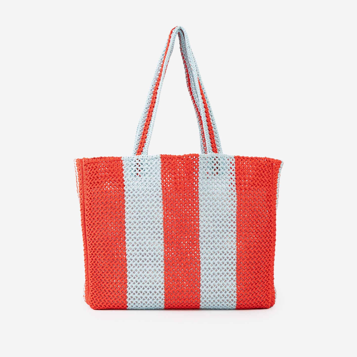Stripe Raffia Beach Tote