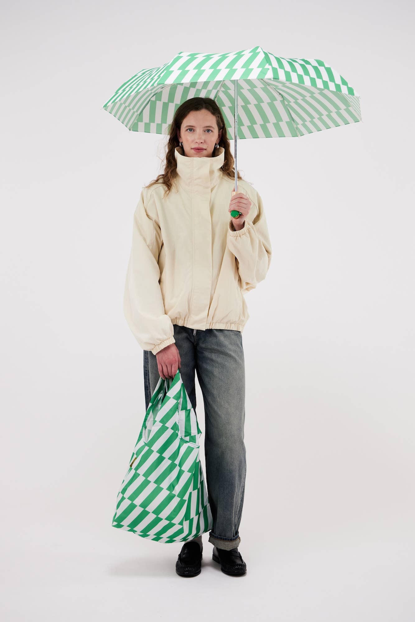 Kelly/Denim/Peanut Duck Umbrella