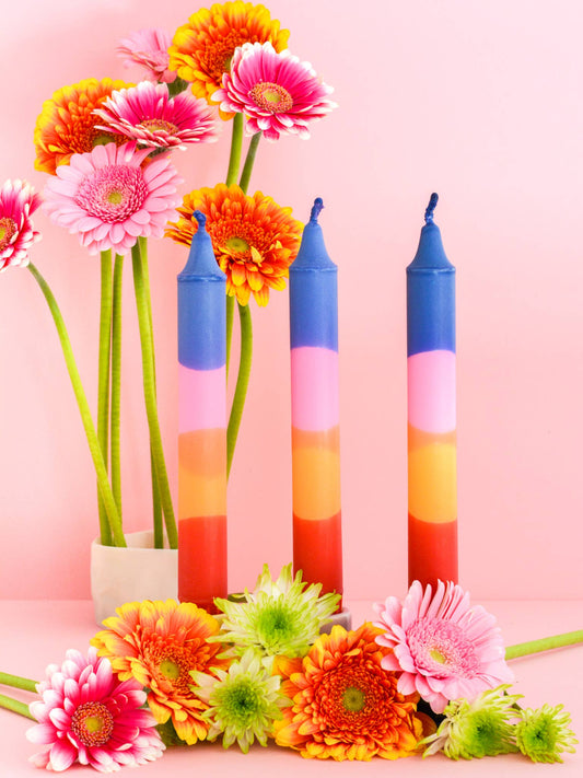 Taper candles- Summer Party / Sunrise Glow x1