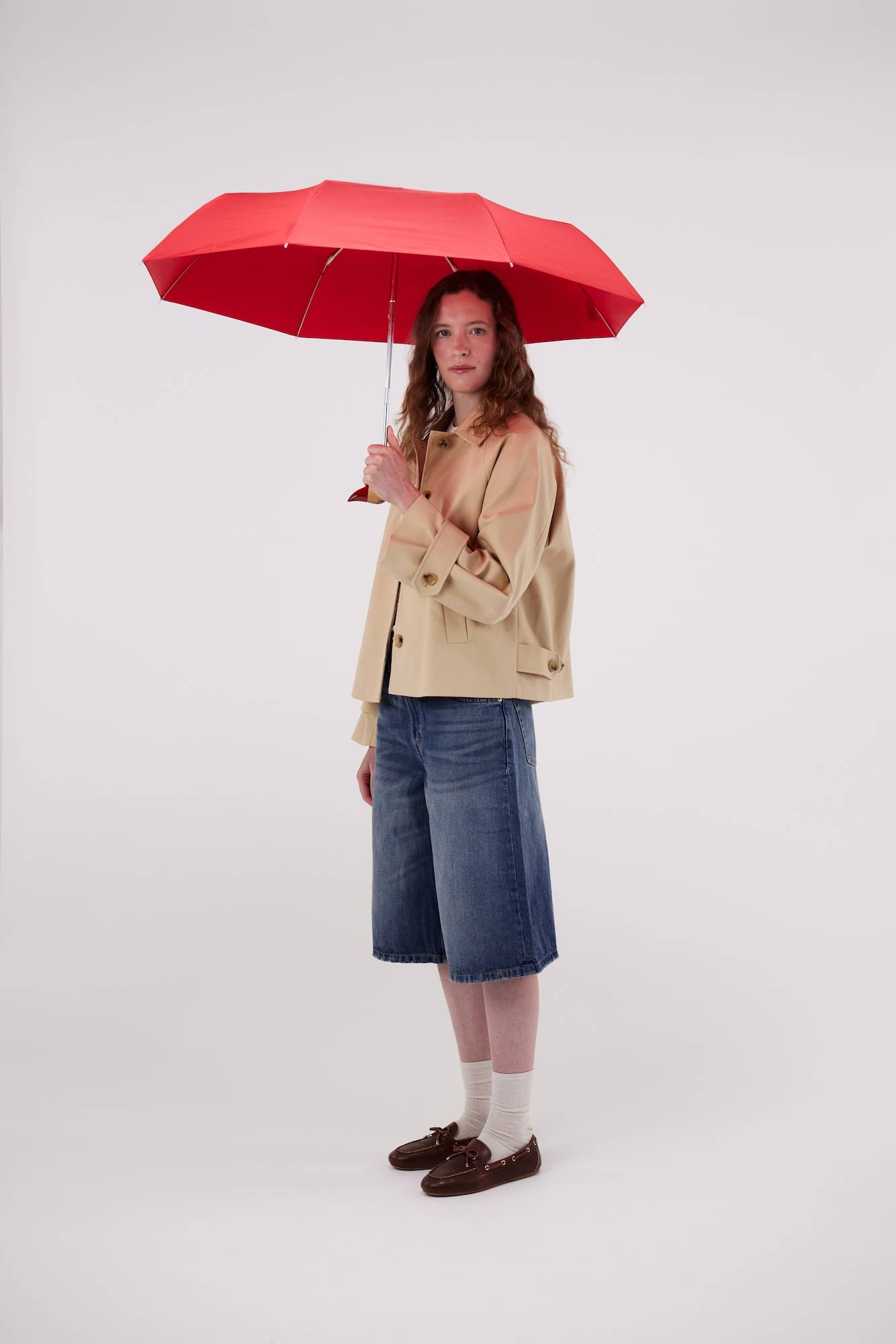 Red Compact Eco-Friendly Original Duckhead Umbrella