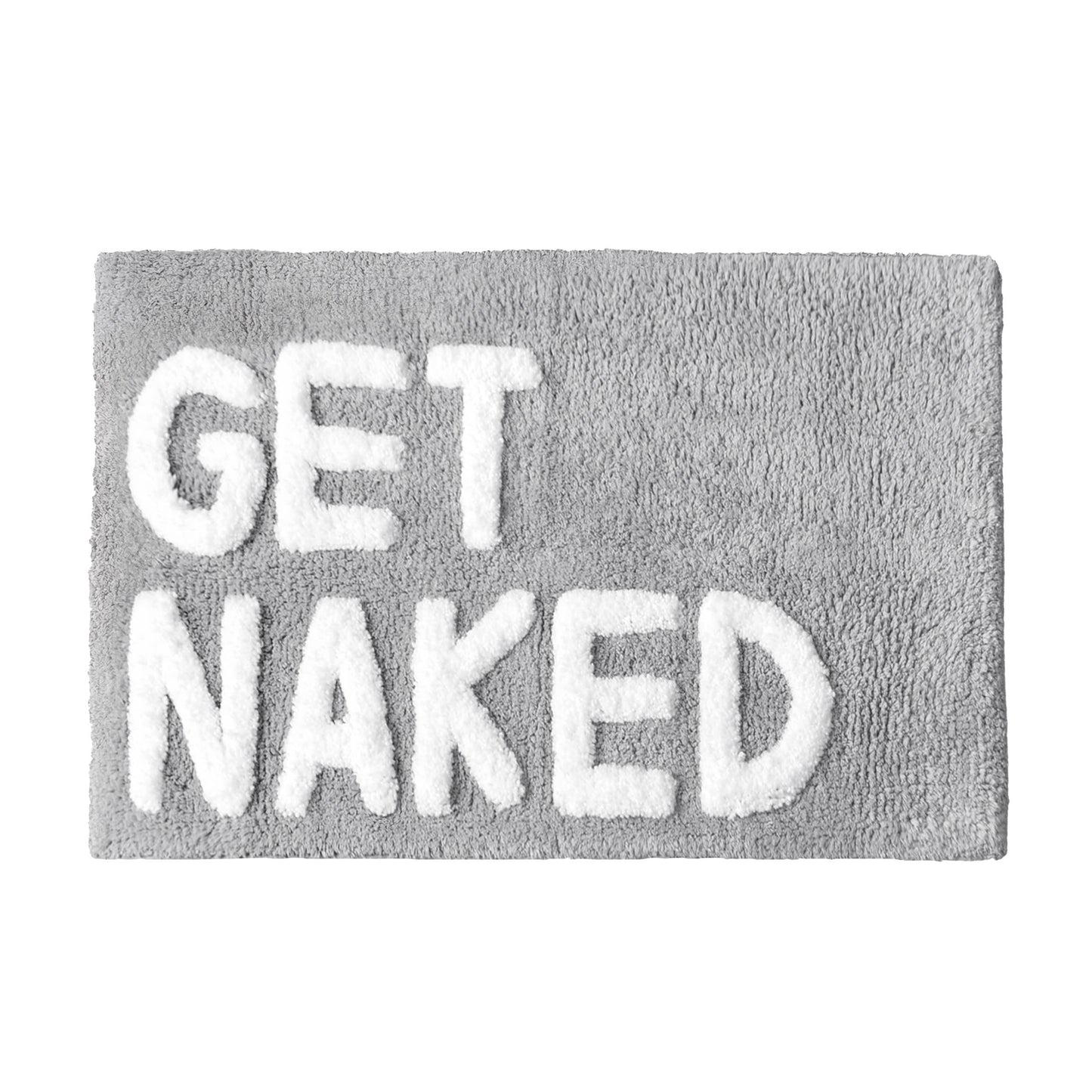 Get Naked Bath Mat - Non Slip Slogan Bathroom Rug
