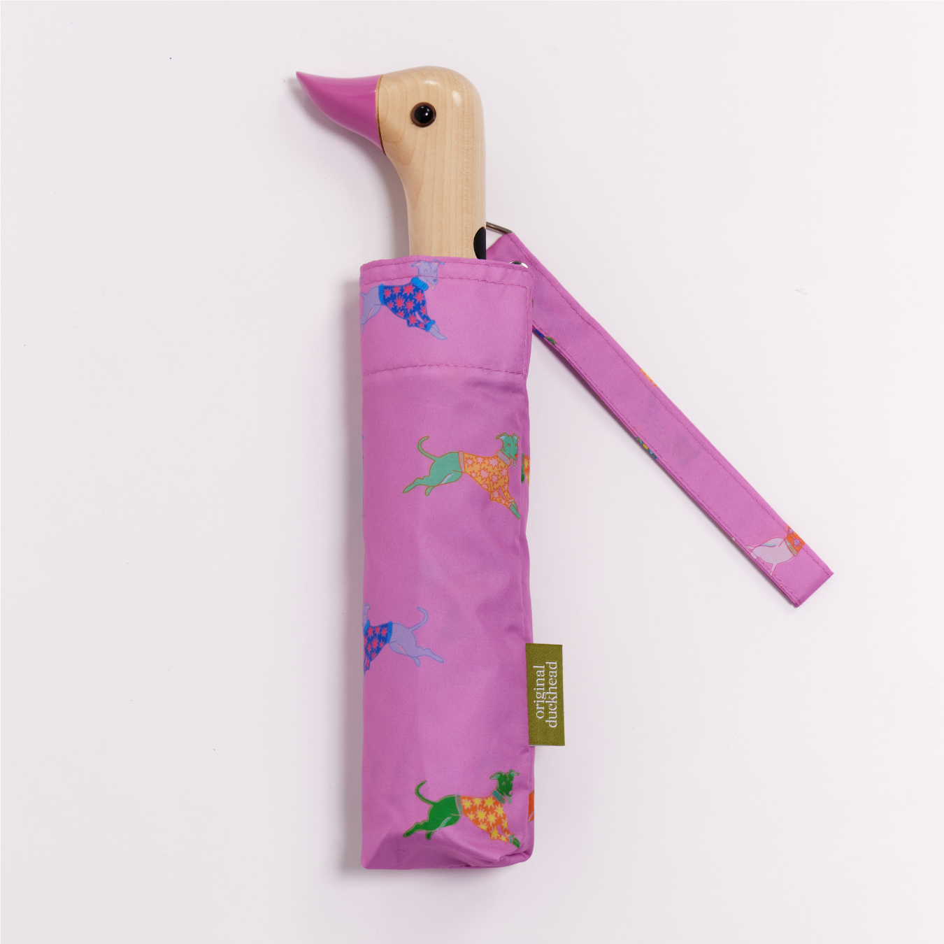 Dogs in Blue & Pink Duckhead Umbrella