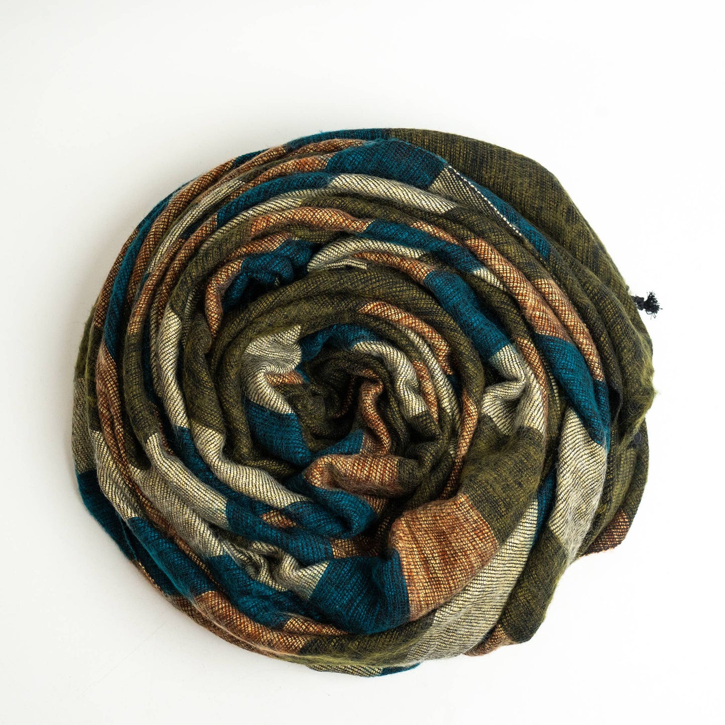 Extra Soft Yak wool Travel Throw Blanket  46"x96" Handmade