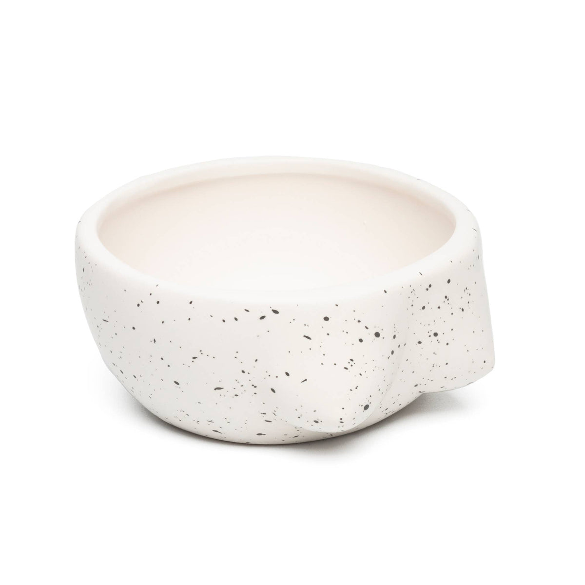 Hand-Painted Tits Bowl, White