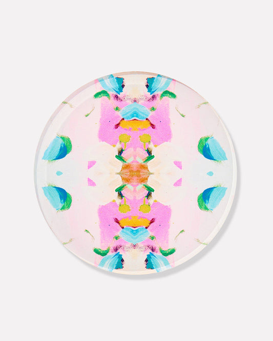 Monets Garden Pink Coaster