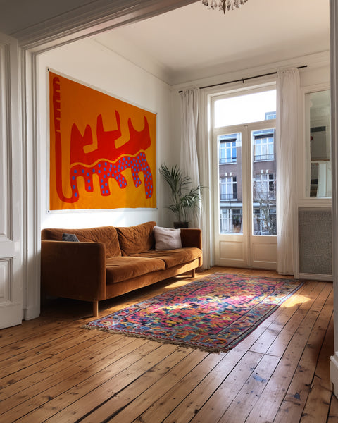 Cat Trip Safari -Small - 145cm x 105cm