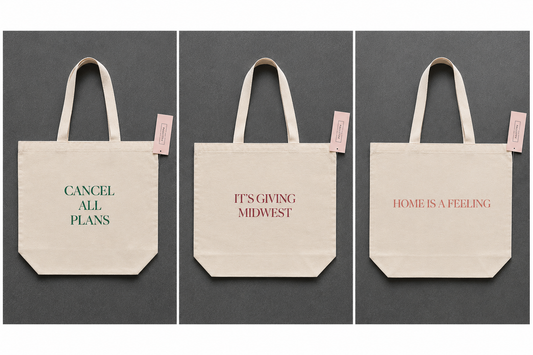 Custom Printed Large Canvas Tote Bag Exclusive to Paulette Home