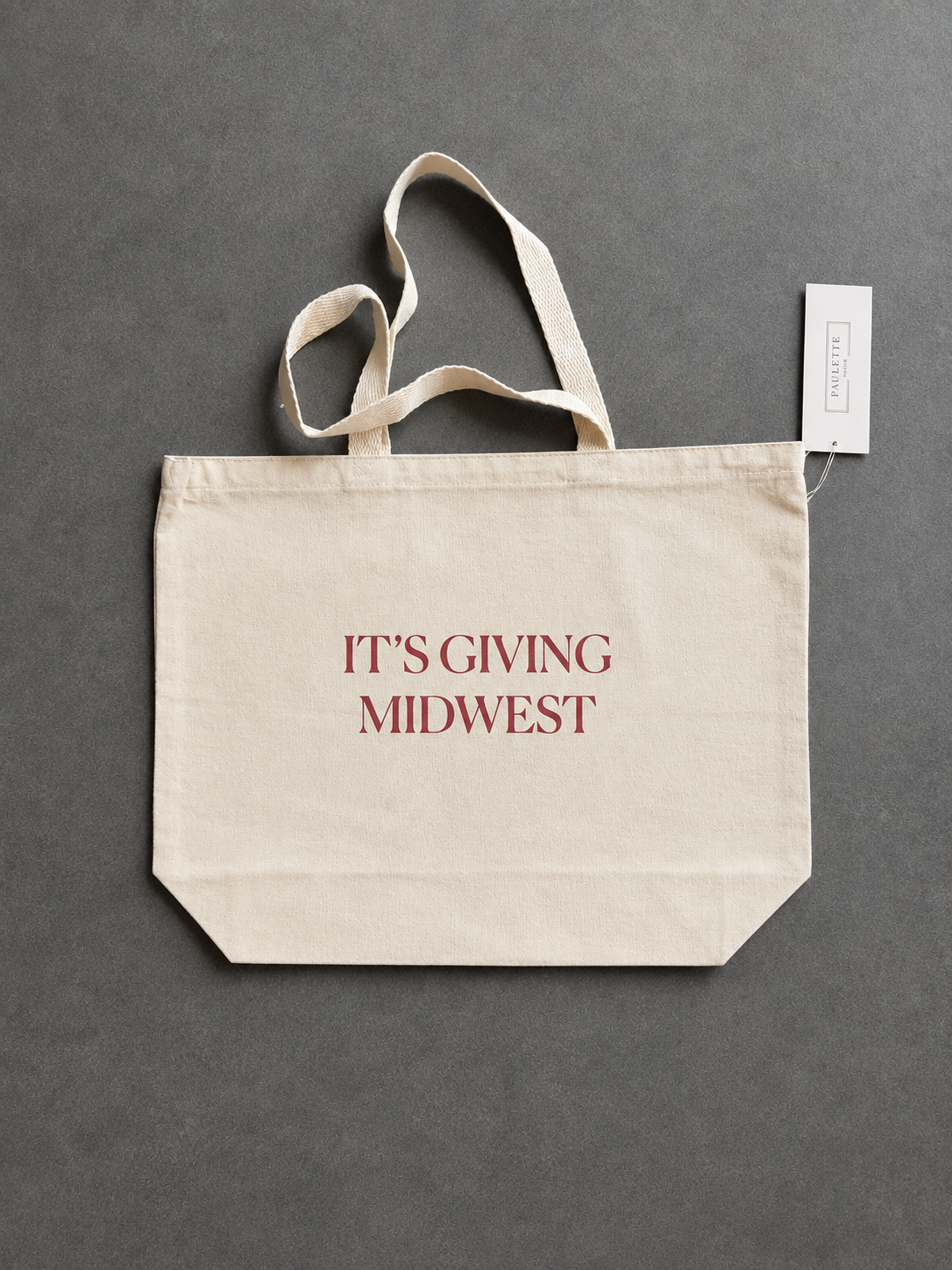 Custom Printed Large Canvas Tote Bag Exclusive to Paulette Home