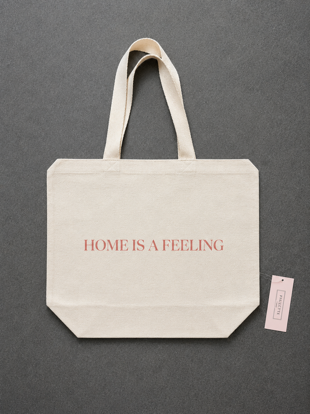 Custom Printed Large Canvas Tote Bag Exclusive to Paulette Home