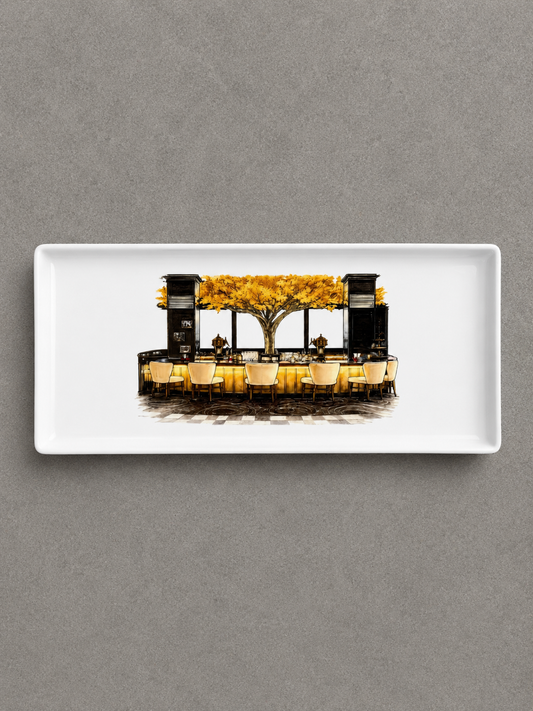 Cottonwood Room Painting Printed on 10.5" Tray
