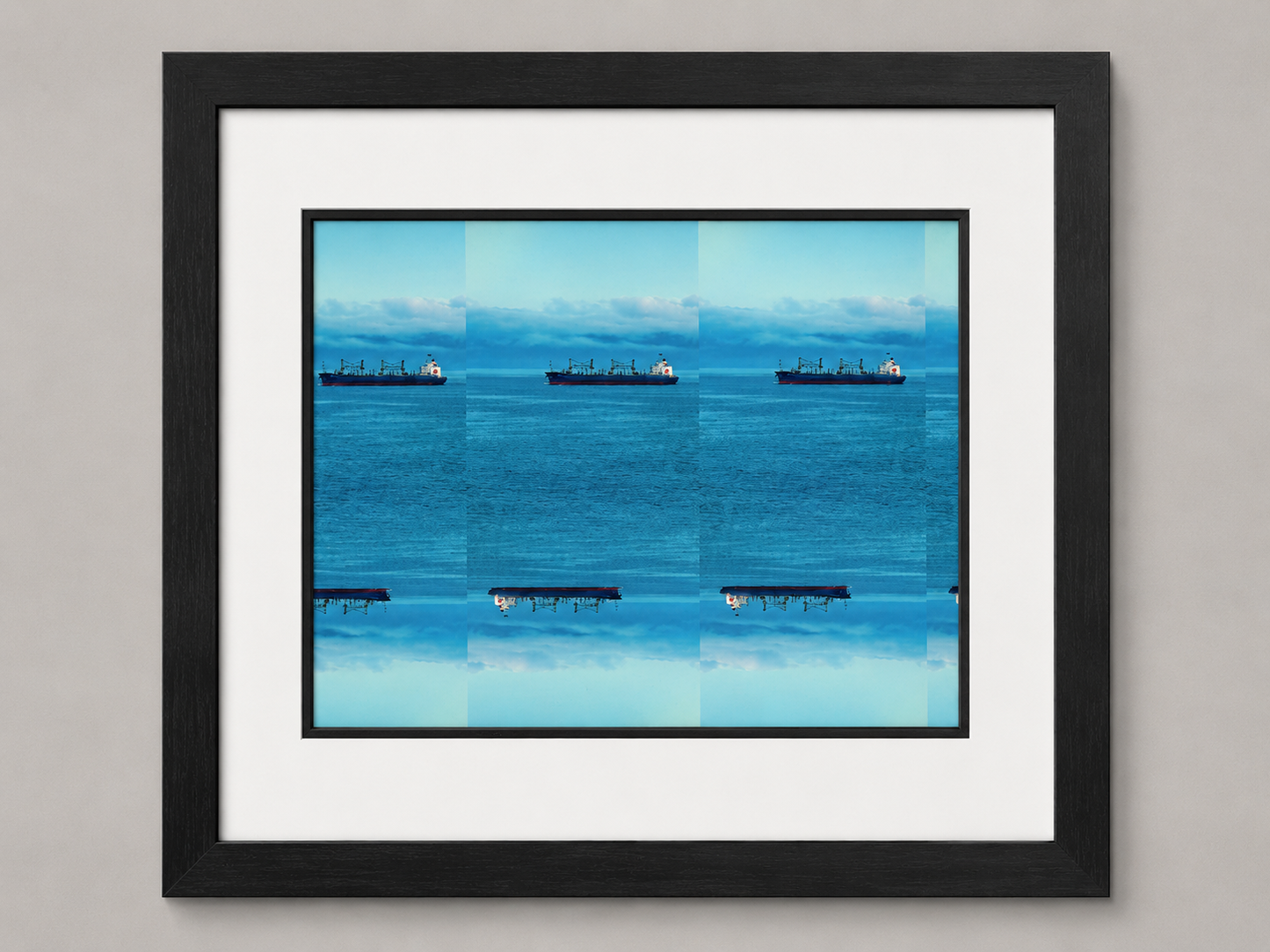 Alaskan Boat Grid Print Unique to Paulette Home