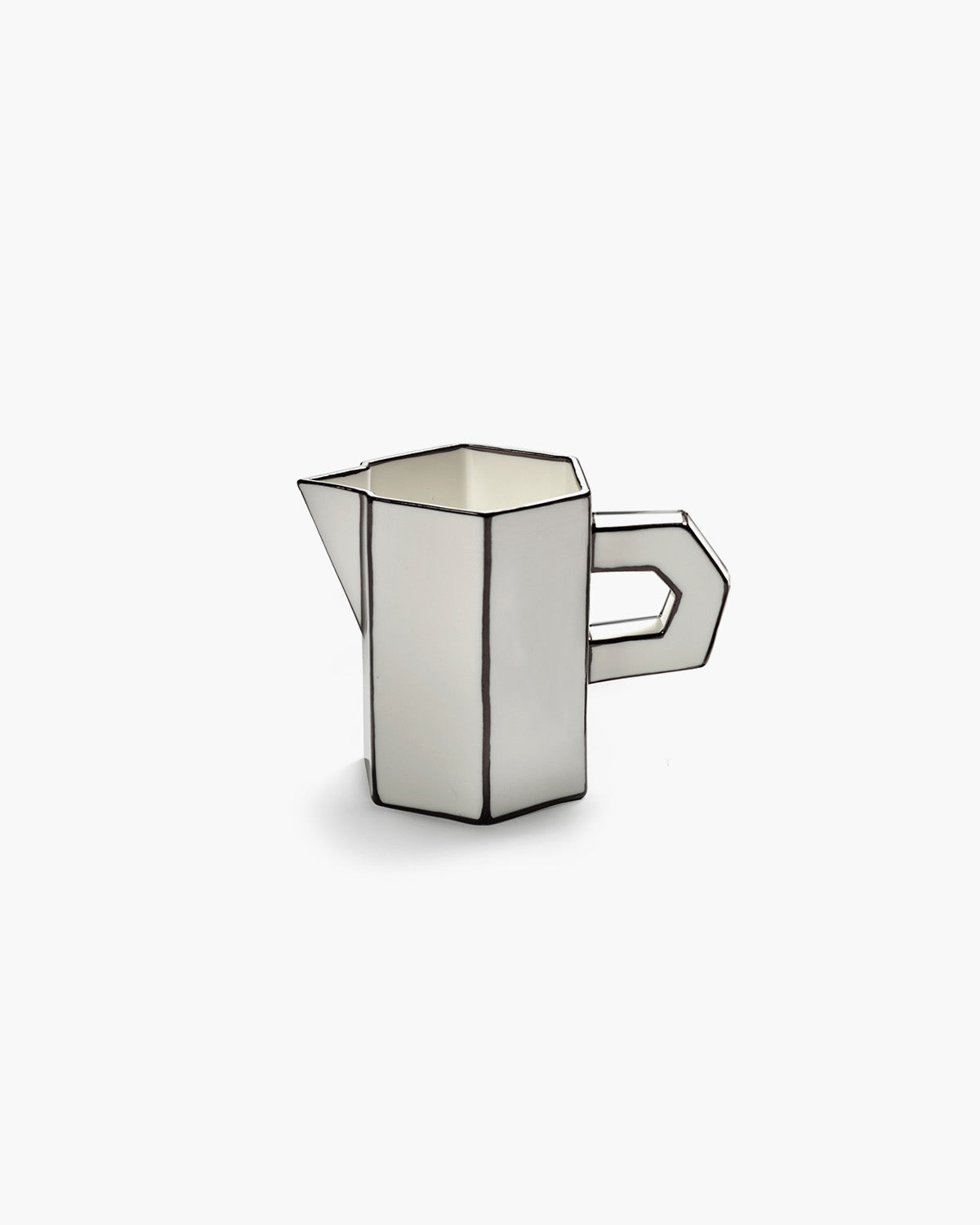 SERAX Carte Blanche Porcelain Jug - White & Black