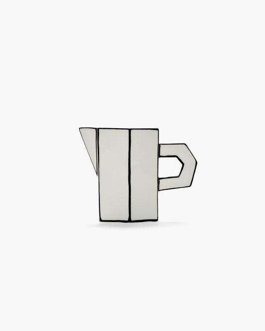 SERAX Carte Blanche Porcelain Jug - White & Black