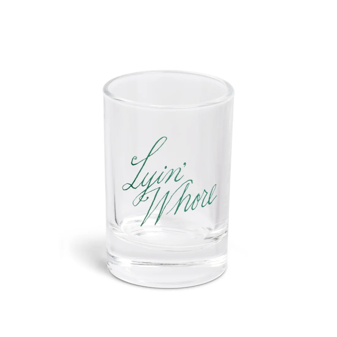 FISHS EDDY Lyin' Whore Shot Glass