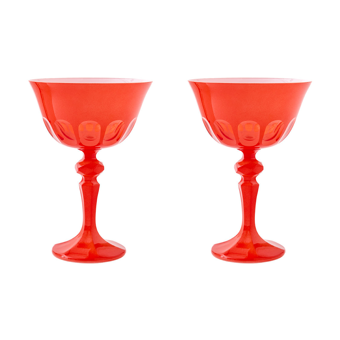 Rialto Glass Coupe Set/2 - Poppy