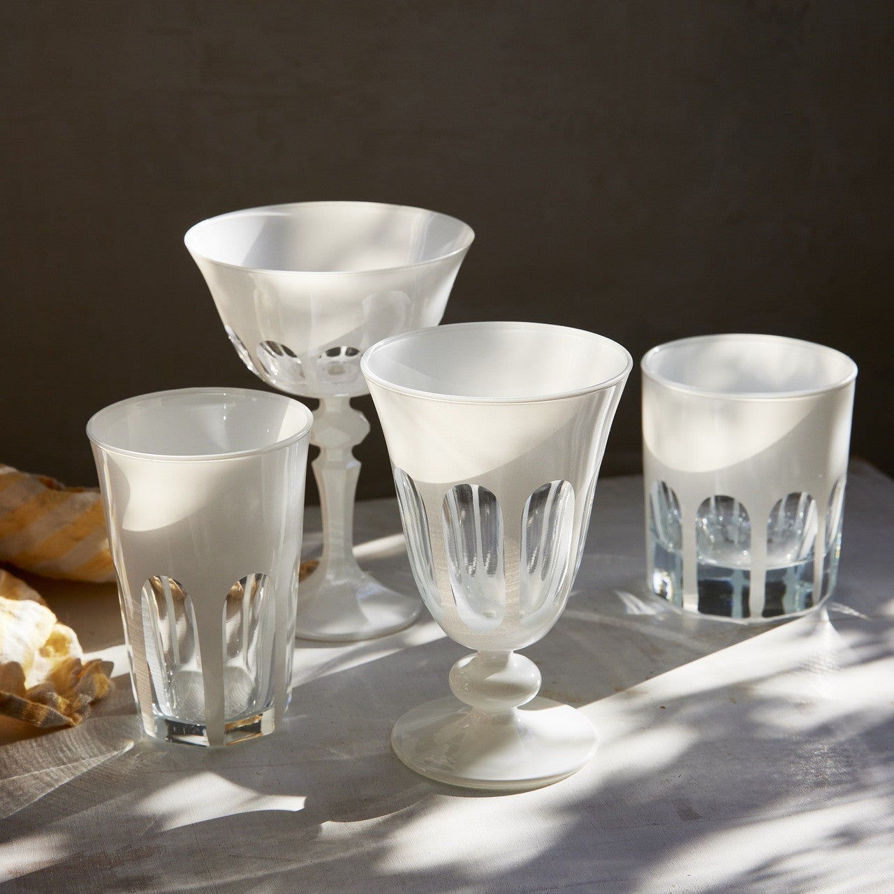 Rialto Glass Coupe Set/2 by Sir/Madam