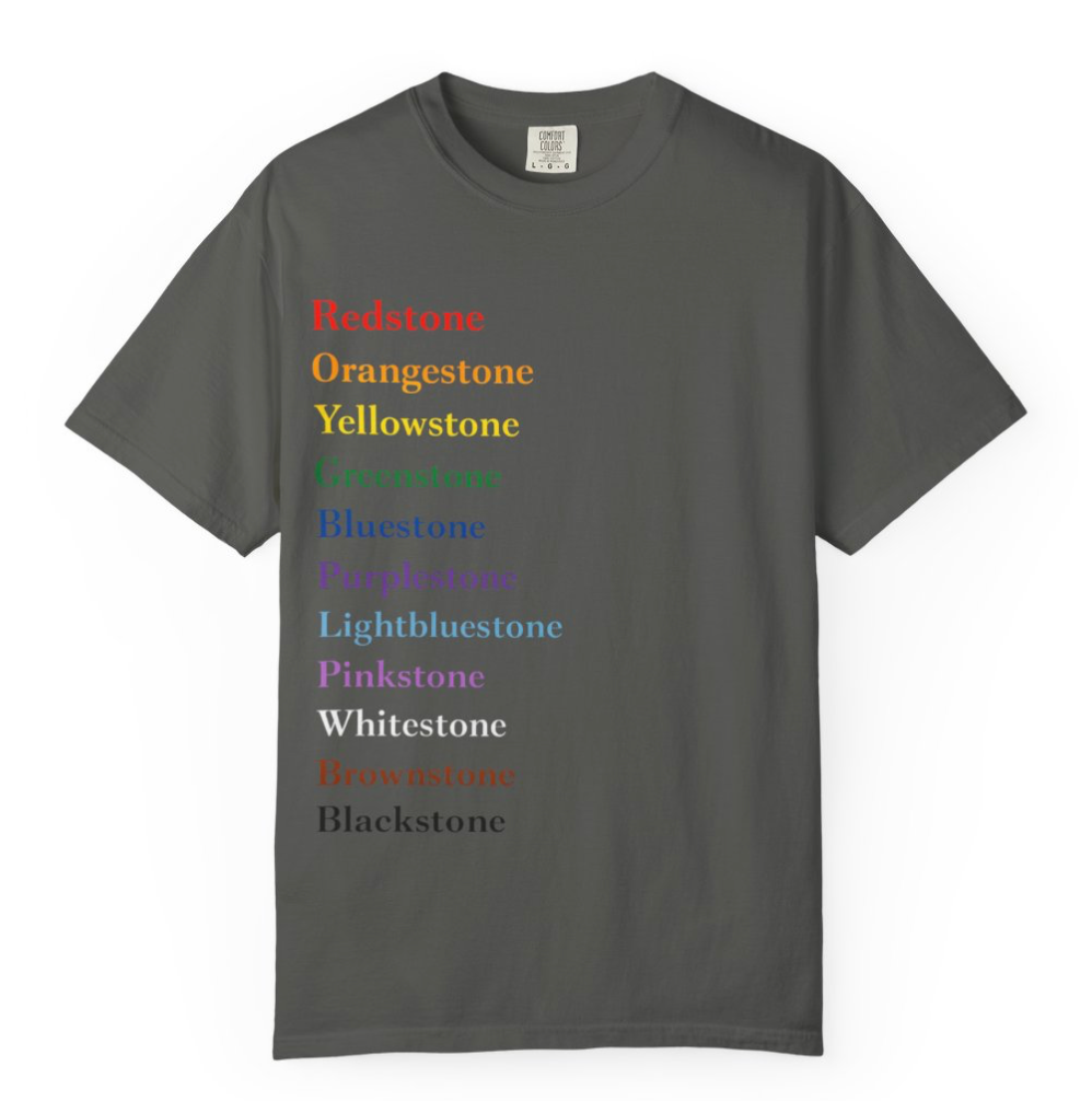 Pride Stone Names T-Shirt