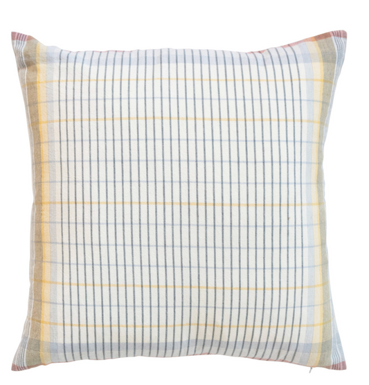 Creative Co-Op 18" Woven Cotton Plaid Pillow