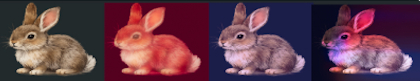 Bunnies Bunnies 36x12 Framed Canvas