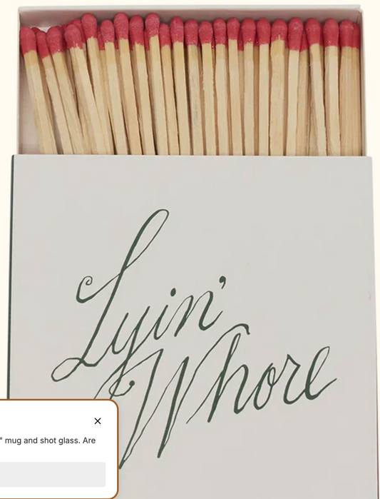 Fishs Eddy Lyin' Whore Matches