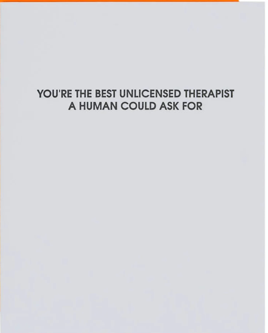 Best unlicensed therapist card