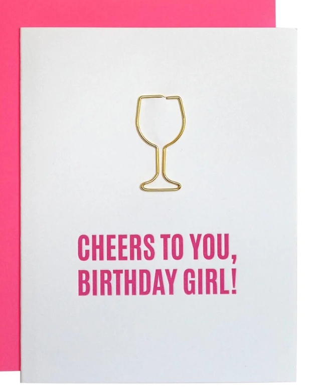 Cheers to the birthday girl card
