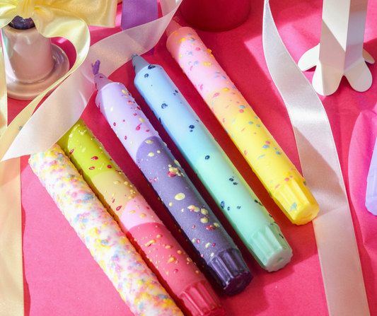Taper candles- CONFETTI Mix x1